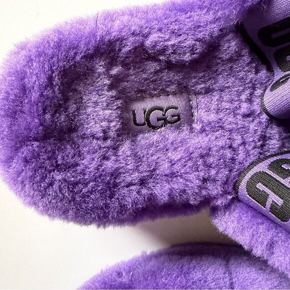 UGG Fluff Yeah Purple Slides Slippers Size 7 Women’s - Picture 8 of 12
